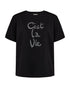 FreeQuent Ladies T-Shirt FQMALAK with Hotfix Rhinestones 206437
